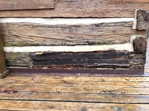 Chink Repair Vintage Logs